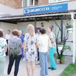 Гостей встречают представители власти и библиотекари